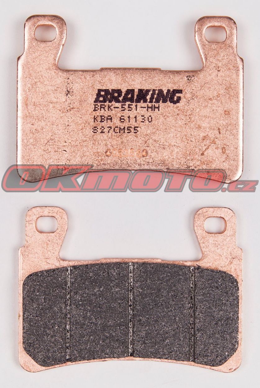 Přední brzdové destičky Braking 827CM55 - Harley Davidson FXSB 1690 Softail  Breakout,1690ccm -15-17 Braking (Itálie)