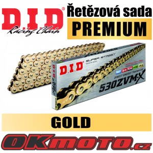 Řetězová sada D.I.D PREMIUM 530ZVMX GOLD X-ring - Honda VTR 1000 F Firestorm, 1000ccm - 97-06