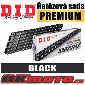Řetězová sada D.I.D PREMIUM 525ZVM-X2 BLACK X-ring - Honda VT 750 DC Black Widow, 750ccm - 00-05