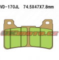 Přední brzdové destičky Vesrah VD-170JL - Honda CBR 1000 RR Fireblade, 1000ccm - 04-16