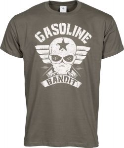Pánské triko Army Gasoline Bandit- tmavě olivová