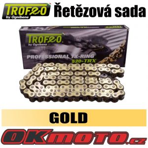 Řetězová sada TROFEO 520TRX2 GOLD TX-ring - Aprilia Pegaso 650, 650ccm - 92>97 OGNIBENE (Itálie)