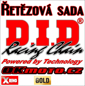 Řetězová sada D.I.D 525VX3 GOLD X-ring - Ducati Multistrada V2, 937ccm - 21-23