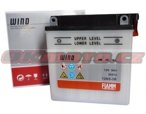 Baterie Fiamm 12N5-3B - Aprilia ETX Kick-Starter, 600ccm - 86>92 Fiamm (Itálie)