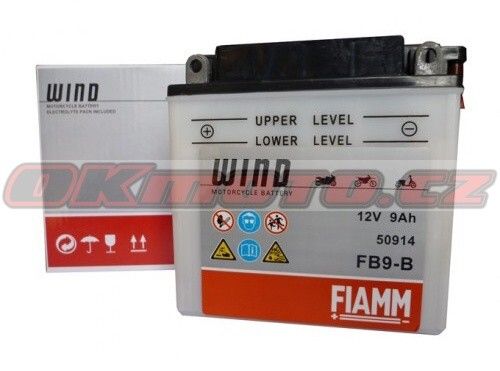 Baterie Fiamm FB9-B - Aprilia RS 125 Extrema, 125ccm - 92-97 Fiamm (Itálie)