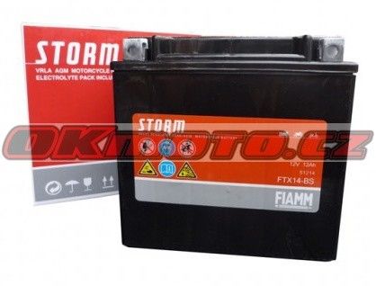 Baterie Fiamm FTX14-BS - Aprilia Mana 850, 850ccm - 08> Fiamm (Itálie)