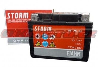 Baterie Fiamm FTX4L-BS - Cagiva Lucky, 50ccm - 94>97 Fiamm (Itálie)