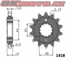 Kalené řetězové kolečko SUNSTAR - Honda VT 750 DC Black Widow, 750ccm - 00-05