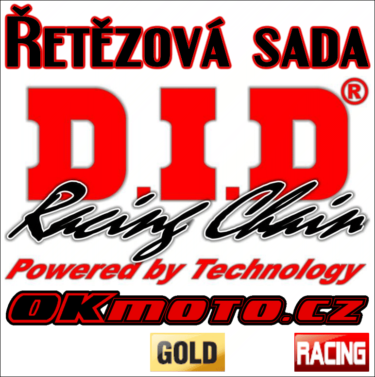 Řetězová sada D.I.D 520ERT3 GOLD - KTM EXC 250, 250ccm - 02-11 D.I.D (Japonsko)