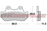 Přední brzdové destičky Brembo 07HO10SA - Honda CB 400 N, 400ccm - 82>85 Brembo (Itálie)