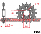 Kalené řetězové kolečko SUNSTAR - Honda NC 700 X, 700ccm - 12-13