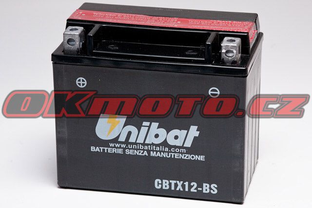 Motobaterie Unibat CBTX12-BS - Suzuki SV 650, 650ccm - 03-10 Unibat (Itálie)