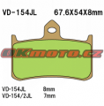 Přední brzdové destičky Vesrah VD-154JL - Honda CB 1000 F (BIG 1), 1000ccm - 93-98