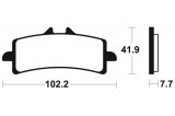 Přední brzdové destičky SBS 841HS - KTM Supermoto 990 R, 990ccm - 10-13